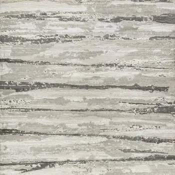 9' X 12' Beige Ivory and Gray Abstract Non Skid Area Rug
