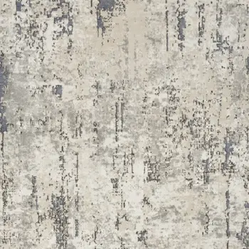 9' X 12' Cream Abstract Power Loom Area Rug