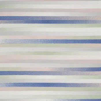 8' X 12' Ivory Tan and Blue Abstract Distressed Non Skid Area Rug