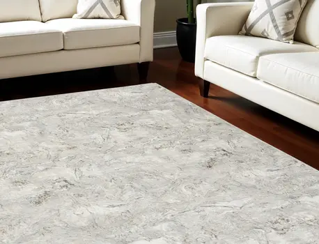 9' X 12' Gray and Brown Abstract Non Skid Area Rug