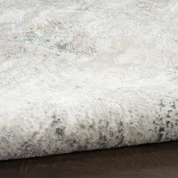 9' X 12' Gray and Brown Abstract Non Skid Area Rug