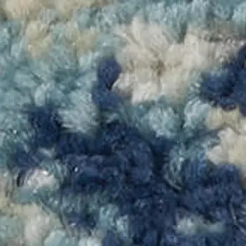 9' X 12' Navy Blue and Ivory Botanical Leaves Area Rug