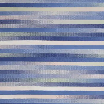 8' X 12' Ivory Tan and Blue Abstract Distressed Non Skid Area Rug