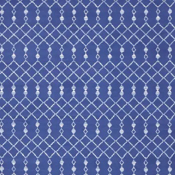 8' X 12' Navy Blue and Ivory Moroccan Distressed Non Skid Area Rug