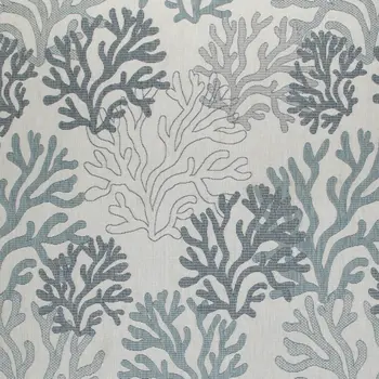 9' X 12' Blue And Ivory Nautical Indoor Outdoor Area Rug
