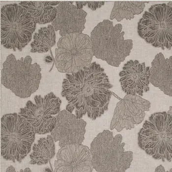 9' X 12' Natural And Ivory Floral Indoor Outdoor Area Rug