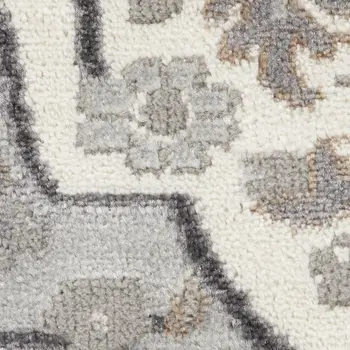 9' X 12' Yellow Floral Power Loom Area Rug