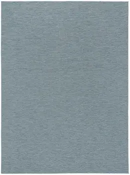 8' X 10' Aqua And Ivory Geometric Indoor Outdoor Area Rug
