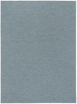 8' X 10' Aqua And Ivory Geometric Indoor Outdoor Area Rug