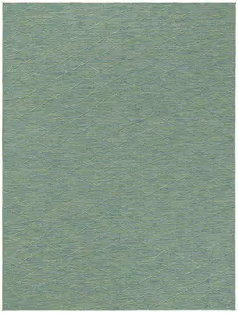 8' X 10' Blue And Green Geometric Indoor Outdoor Area Rug