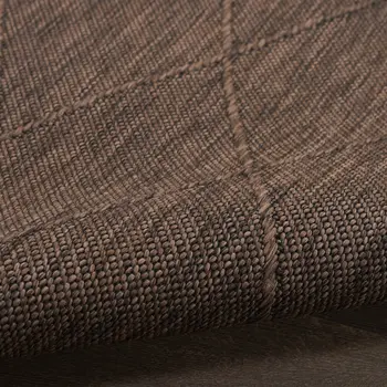 8' X 10' Dark Brown And Brown Geometric Indoor Outdoor Area Rug