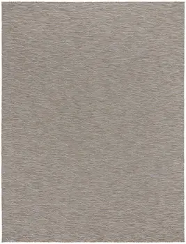 9' X 12' Gray And Light Gray Geometric Indoor Outdoor Area Rug