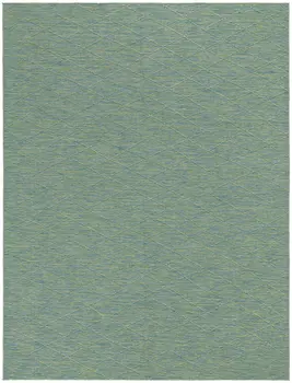 10' X 14' Blue And Green Geometric Indoor Outdoor Area Rug