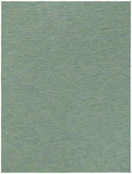 10' X 14' Blue And Green Geometric Indoor Outdoor Area Rug