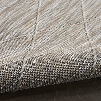 10' X 14' Gray And Light Gray Geometric Indoor Outdoor Area Rug
