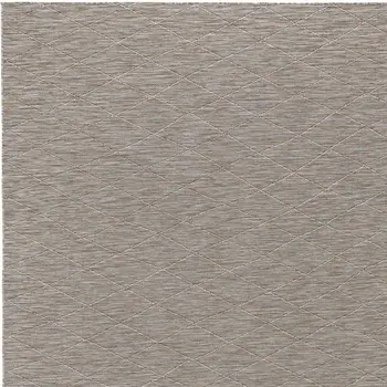 10' X 14' Gray And Light Gray Geometric Indoor Outdoor Area Rug