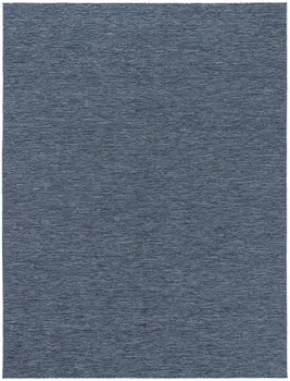 10' X 14' Navy Blue And Ivory Geometric Indoor Outdoor Area Rug