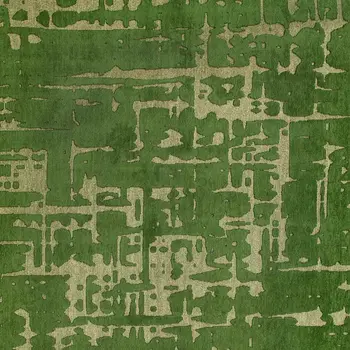 10' Green Abstract Runner Rug