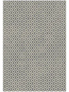 5' X 8' Beige and Gray Geometric Area Rug