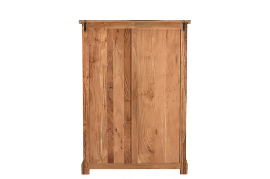 51" Brown Solid Wood Live Edge Five Drawer Standard Chest
