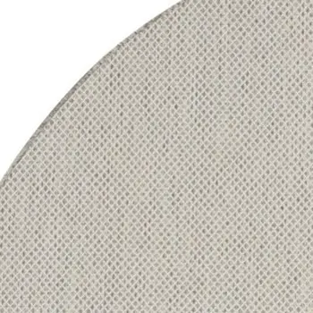 6' Ivory And Silver Round Geometric Indoor Outdoor Area Rug