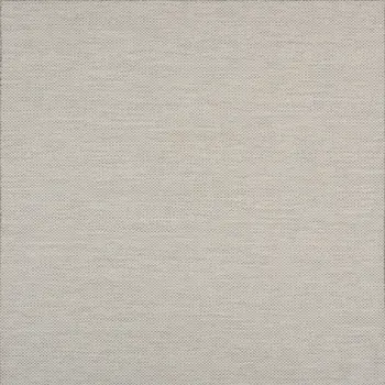 6' Ivory And Silver Square Geometric Indoor Outdoor Area Rug
