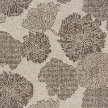 5' X 7' Natural And Ivory Floral Indoor Outdoor Area Rug