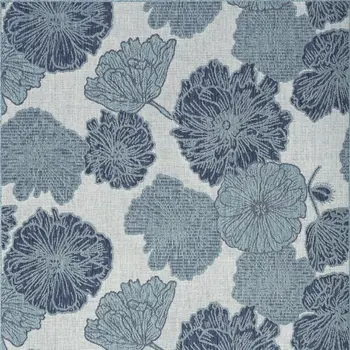 4' X 6' Navy Blue Ivory And Blue Floral Indoor Outdoor Area Rug