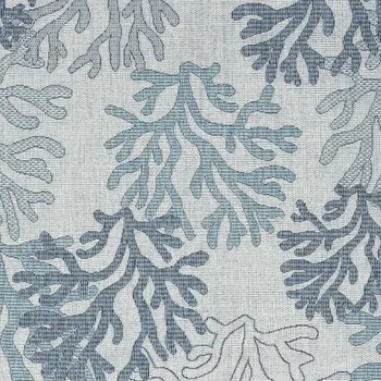 4' X 6' Navy Blue Ivory And Blue Nautical Indoor Outdoor Area Rug