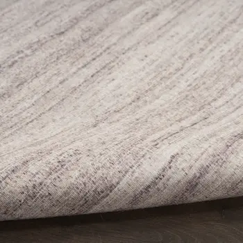 9' X 12' Ivory and Light Brown Abstract Washable Area Rug