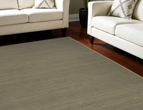 9' X 12' Green Abstract Washable Area Rug