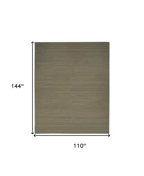 9' X 12' Green Abstract Washable Area Rug