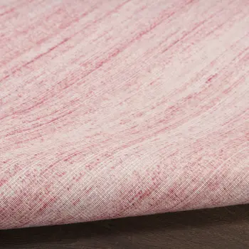 9' X 12' Pink Abstract Washable Area Rug