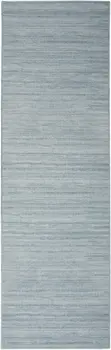 10' Aqua Abstract Washable Runner Rug
