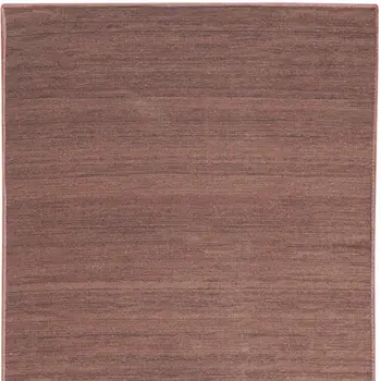 10' Brown Abstract Washable Runner Rug
