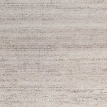 10' Ivory and Light Brown Abstract Washable Runner Rug
