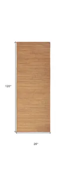 10' Copper Abstract Washable Runner Rug