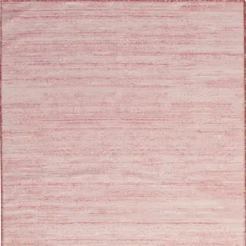 10' Pink Abstract Washable Runner Rug