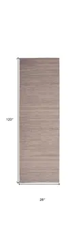 10' Gray Abstract Washable Runner Rug