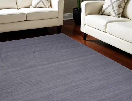 8' X 10' Navy Blue Abstract Washable Area Rug