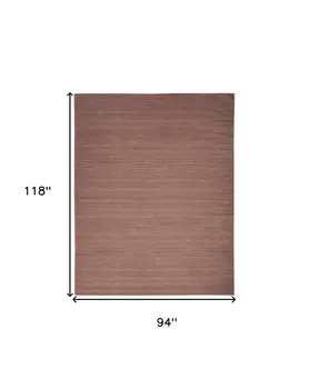 8' X 10' Brown Abstract Washable Area Rug