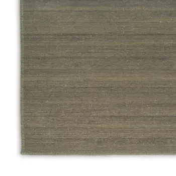 6' X 9' Green Abstract Washable Area Rug