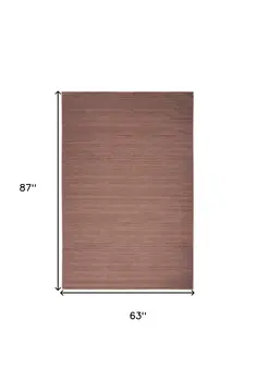 5' X 7' Brown Abstract Washable Area Rug