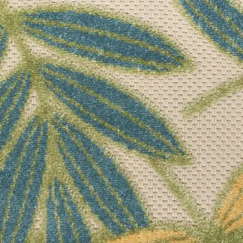 5' X 7' Ivory and Light Brown Abstract Washable Area Rug