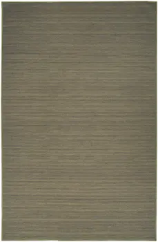 5' X 7' Green Abstract Washable Area Rug