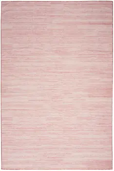 5' X 7' Pink Abstract Washable Area Rug