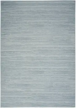 4' X 6' Aqua Abstract Washable Area Rug