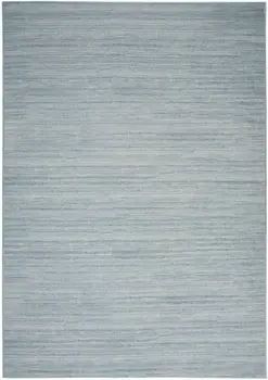 4' X 6' Aqua Abstract Washable Area Rug