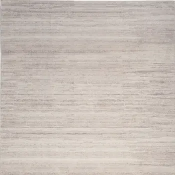 4' X 6' Ivory and Light Brown Abstract Washable Area Rug