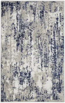 3' X 4' Ivory Abstract Area Rug